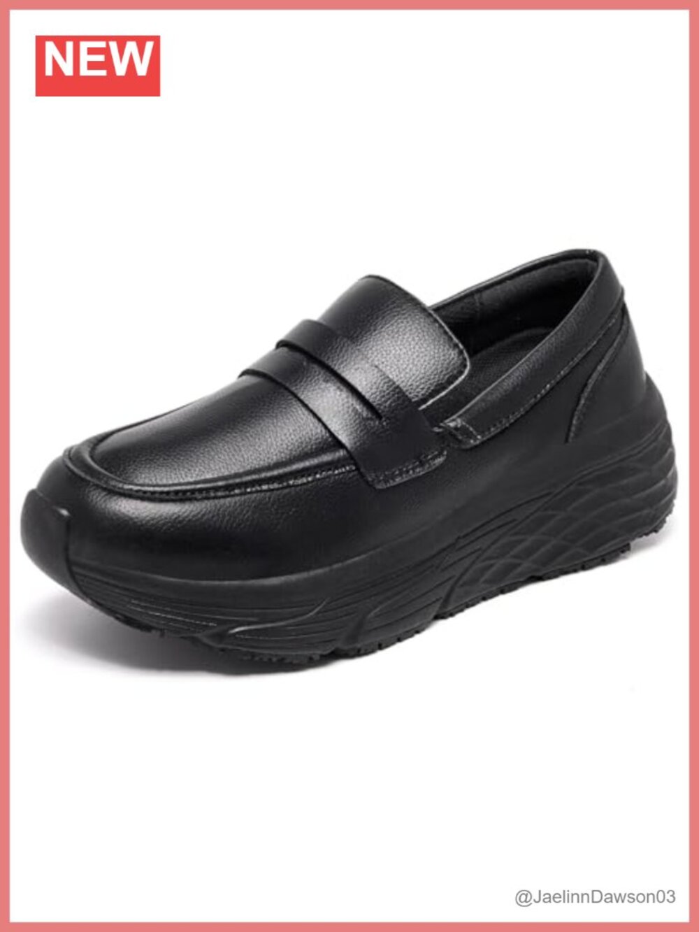 Non Slip Work Shoes Women Waterproof Slip-Resistant Loafers Comfortable